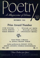 November 1944 Poetry Magazine cover