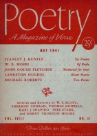 May 1941 Poetry Magazine cover
