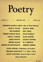 January 1955 Poetry Magazine cover