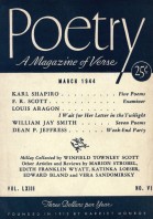 March 1944 Poetry Magazine cover