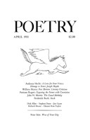 April 1981 Poetry Magazine cover