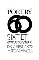 October 1972 Poetry Magazine cover