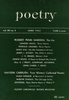 June 1953 Poetry Magazine cover
