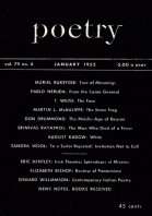 January 1952 Poetry Magazine cover