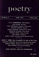 June 1952 Poetry Magazine cover