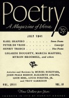 July 1941 Poetry Magazine cover