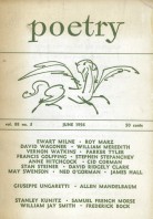 June 1956 Poetry Magazine cover