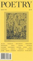 May 1991 Poetry Magazine cover