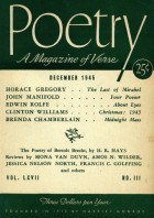 December 1945 Poetry Magazine cover