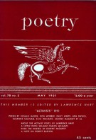 May 1951 Poetry Magazine cover