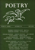 December 1962 Poetry Magazine cover