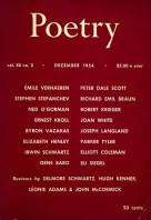 December 1954 Poetry Magazine cover