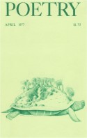 April 1977 Poetry Magazine cover