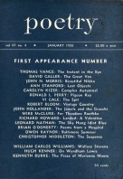 January 1956 Poetry Magazine cover