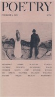 February 1989 Poetry Magazine cover