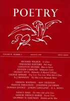August 1961 Poetry Magazine cover