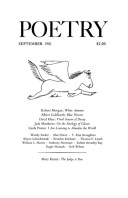 September 1981 Poetry Magazine cover