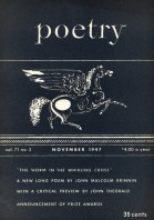 November 1947 Poetry Magazine cover