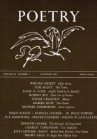 October 1961 Poetry Magazine cover