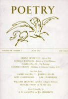 June 1966 Poetry Magazine cover