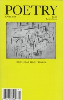 April 1998 Poetry Magazine cover