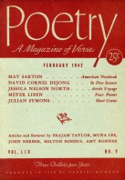 February 1942 Poetry Magazine cover