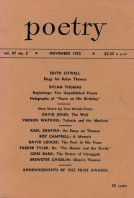 November 1955 Poetry Magazine cover