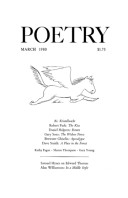 March 1980 Poetry Magazine cover