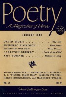 January 1940 Poetry Magazine cover
