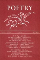 May 1959 Poetry Magazine cover