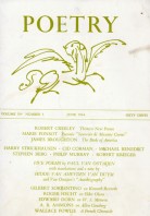 June 1964 Poetry Magazine cover