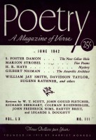 June 1942 Poetry Magazine cover