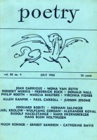July 1956 Poetry Magazine cover