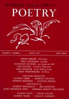 August 1959 Poetry Magazine cover