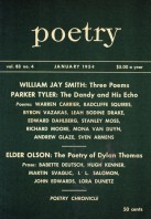 January 1954 Poetry Magazine cover