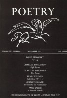 November 1967 Poetry Magazine cover