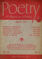March 1943 Poetry Magazine cover