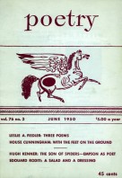 June 1950 Poetry Magazine cover