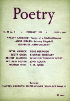 February 1955 Poetry Magazine cover