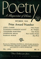 November 1943 Poetry Magazine cover