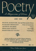 June 1940 Poetry Magazine cover