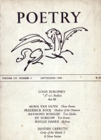 September 1968 Poetry Magazine cover
