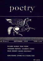 September 1950 Poetry Magazine cover