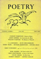June 1961 Poetry Magazine cover
