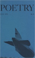July 1970 Poetry Magazine cover