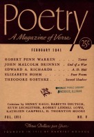 February 1941 Poetry Magazine cover
