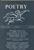 January 1967 Poetry Magazine cover