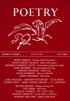 August 1960 Poetry Magazine cover