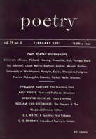 February 1952 Poetry Magazine cover