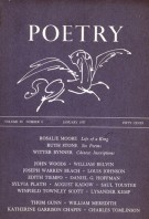 January 1957 Poetry Magazine cover